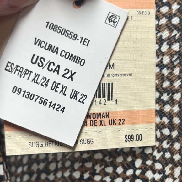 Anne Klein NWT Classy Drape Top - Plus Size 2X - Picture 2 of 2